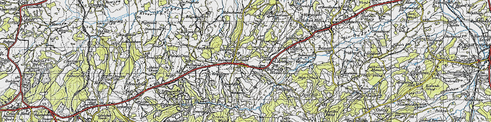 Old map of Bigknowle in 1940