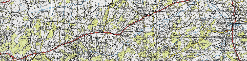 Old map of Bateman's in 1940