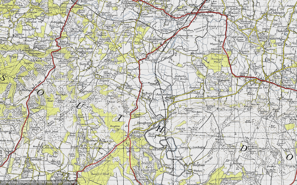 Old Map of Bury, 1940 in 1940