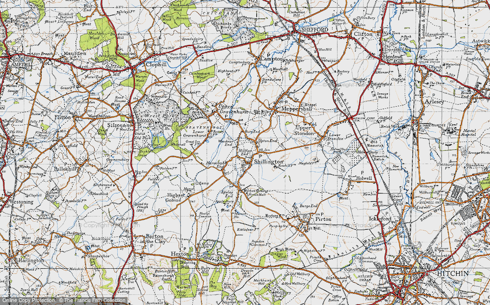 Old Map of Bury End, 1946 in 1946
