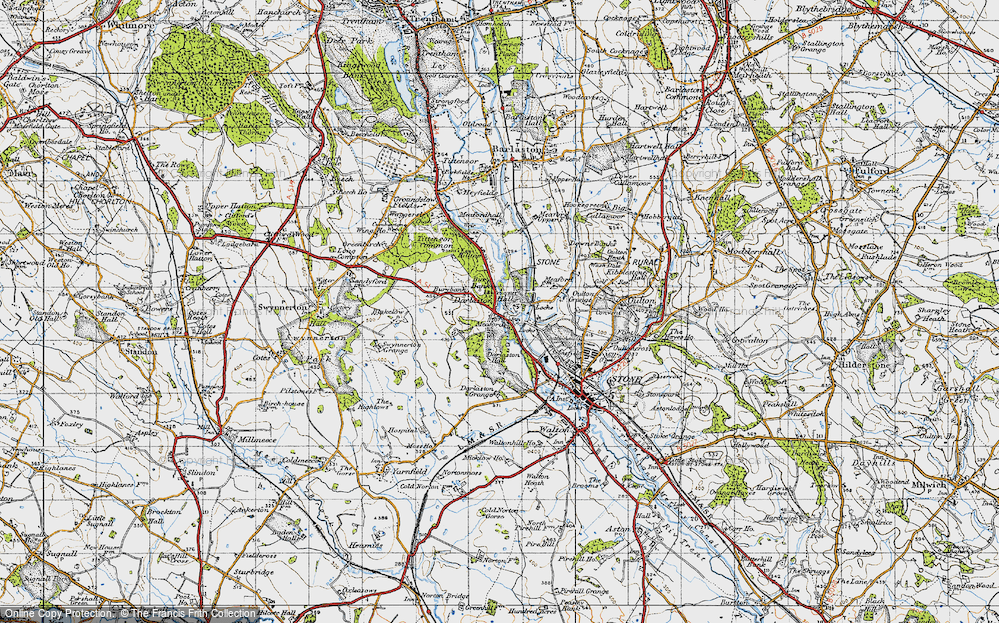Old Map of Burybank, 1946 in 1946