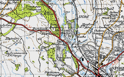 Old map of Burybank in 1946
