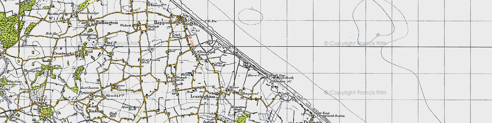 Old map of Bush Estate in 1945