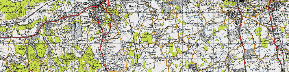 Old map of Bushbury in 1940