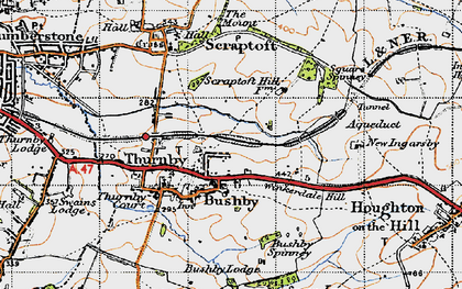 Old map of Bushby in 1946