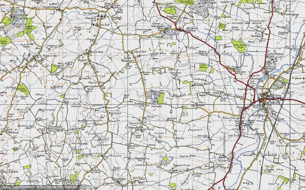 Old Map of Bushmead, 1946 in 1946