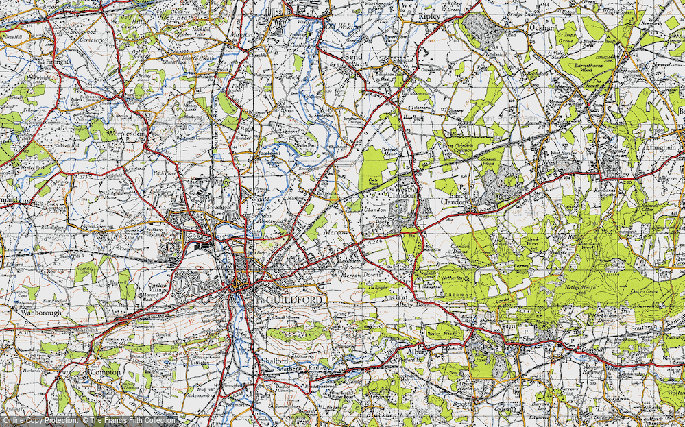 Old Map of Bushy Hill, 1940 in 1940