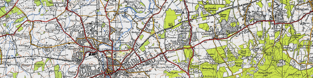 Old map of Bushy Hill in 1940