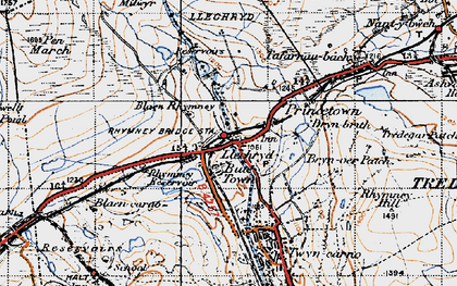 Old map of Blaencarno in 1947