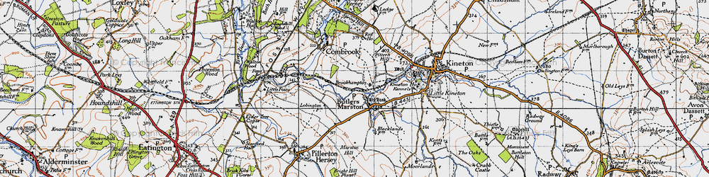 Old map of Brookhampton in 1946