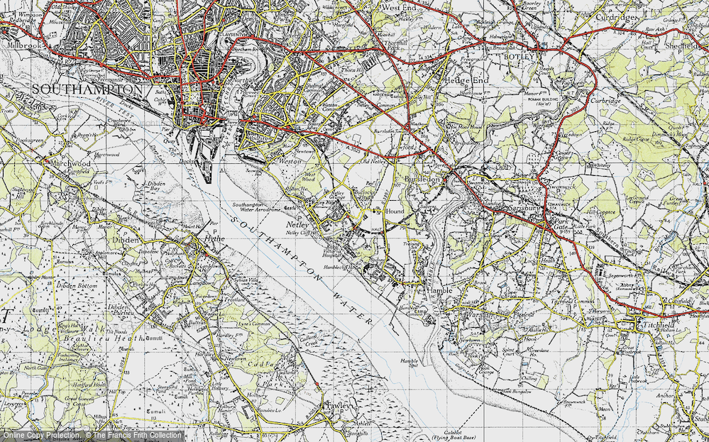 Old Map of Butlocks Heath, 1945 in 1945