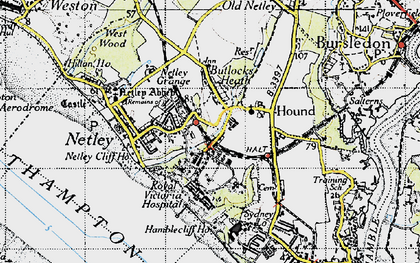 Old map of Butlocks Heath in 1945