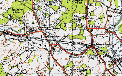 Old map of Butt's Green in 1940