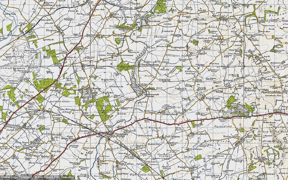 Old Map of Buttercrambe, 1947 in 1947