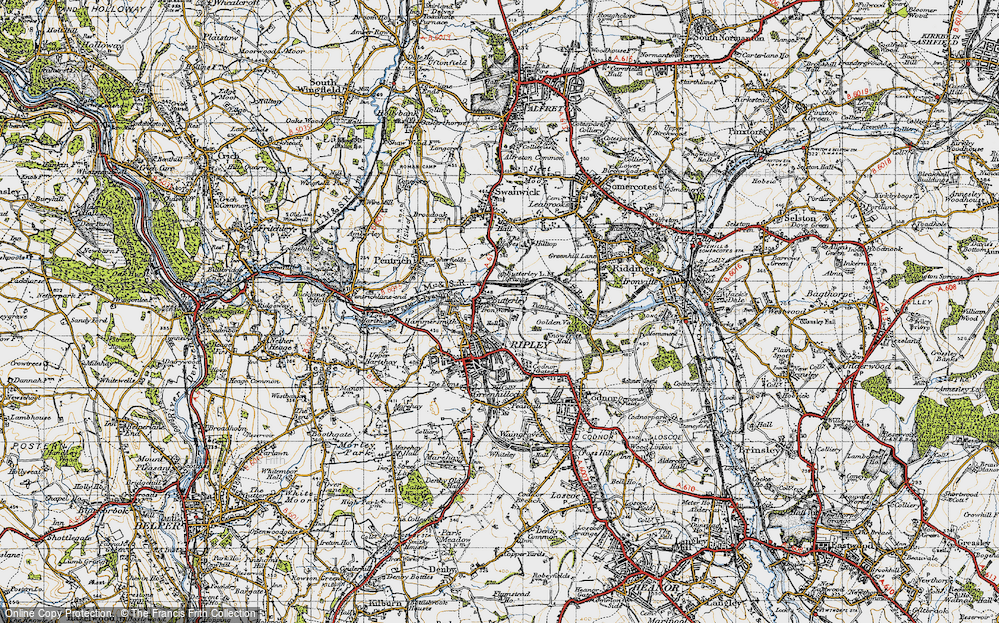 Old Map of Butterley, 1946 in 1946