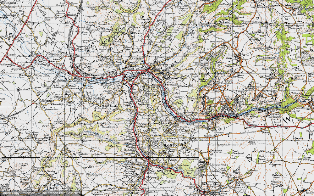 Old Map of Butterrow, 1946 in 1946