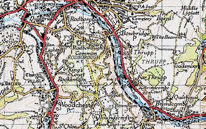 Old map of Butterrow in 1946