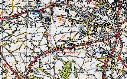 Old map of Buttershaw in 1947
