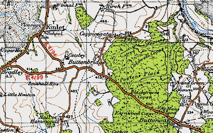 Old map of Buttonbridge in 1947