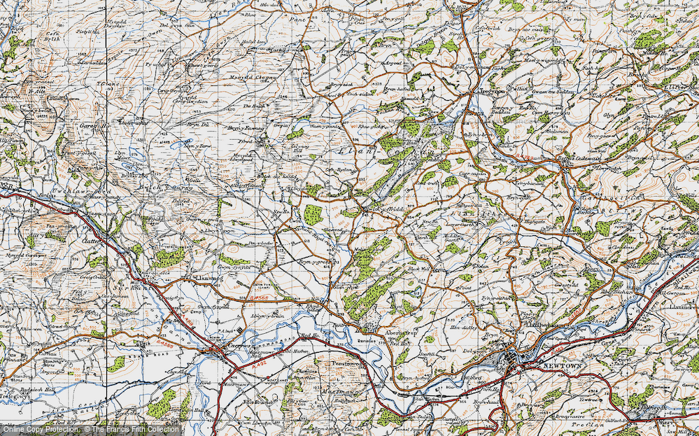 Old Map of Bwlch-y-ffridd, 1947 in 1947