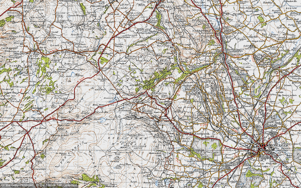 Old Map of Bwlchgwyn, 1947 in 1947