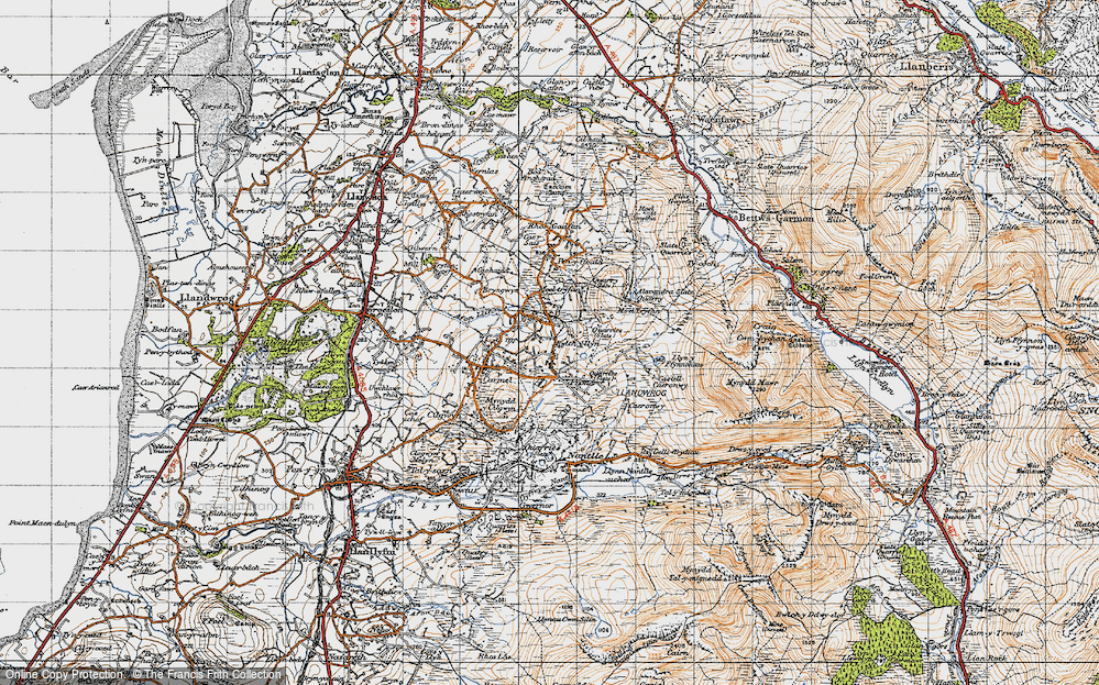 Old Map of Bwlchyllyn, 1947 in 1947