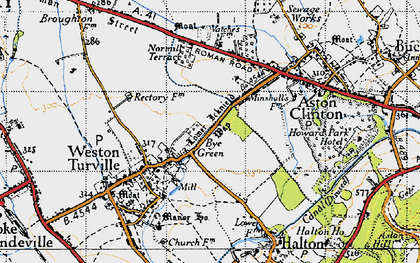 Old map of Bye Green in 1946