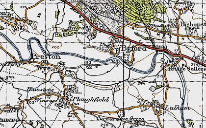 Old map of Byford in 1947