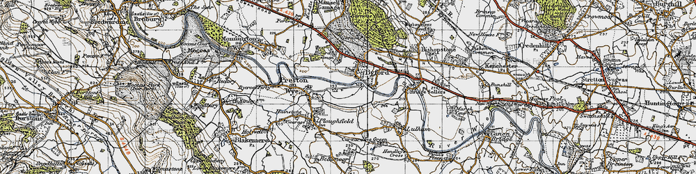 Old map of Byford in 1947