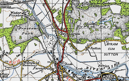 Old map of Byram in 1947