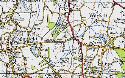 Old map of Cabbage Hill in 1940