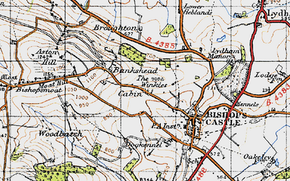Old map of Cabin in 1947