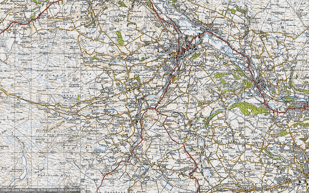 Old Map of Cackleshaw, 1947 in 1947