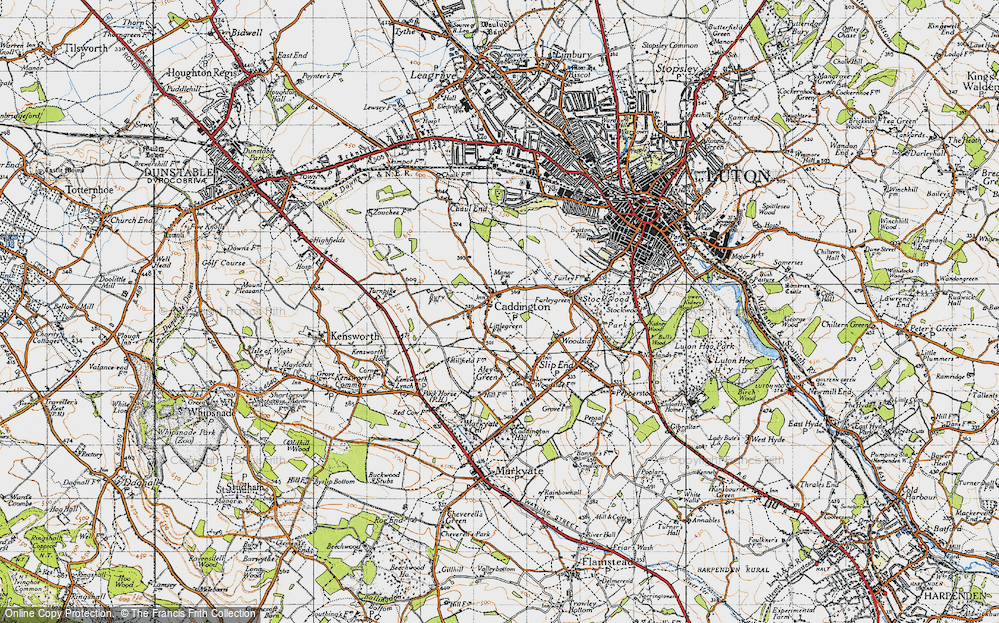 Old Map of Caddington, 1946 in 1946