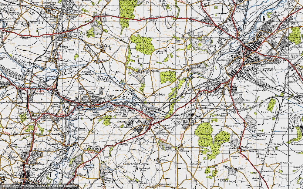 Old Map of Cadeby, 1947 in 1947