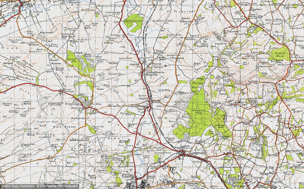 Old Map of Cadley, 1940 in 1940