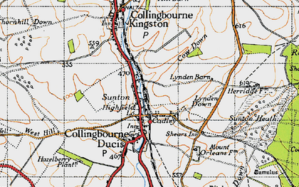 Old map of Cadley in 1940