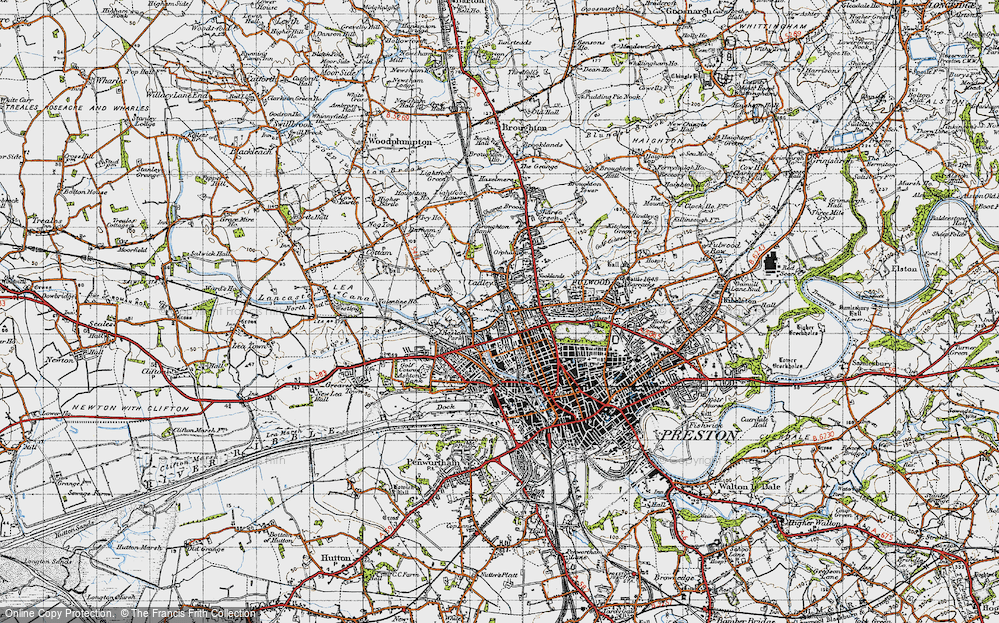 Old Map of Cadley, 1947 in 1947