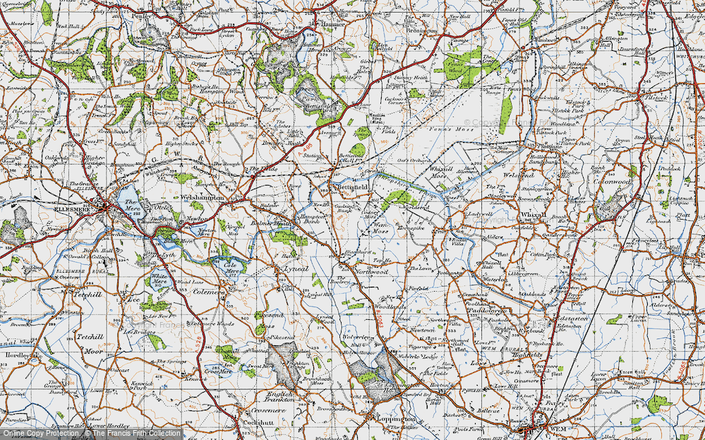 Old Map of Cadney Bank, 1947 in 1947