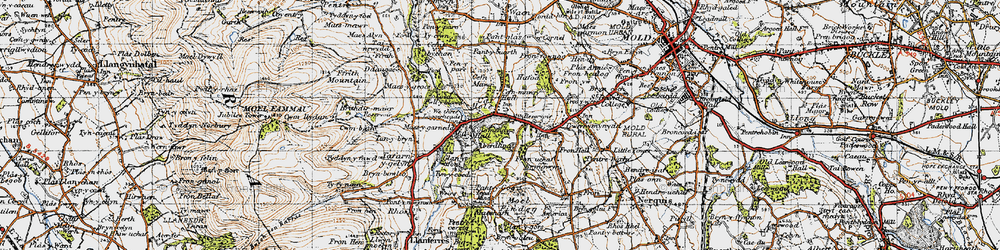 Old map of Cadole in 1947