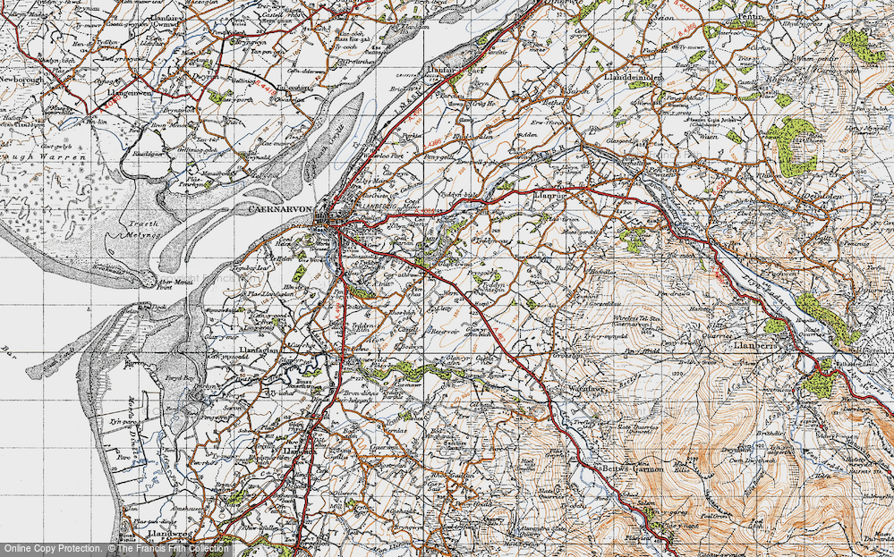 Old Map of Caeathro, 1947 in 1947