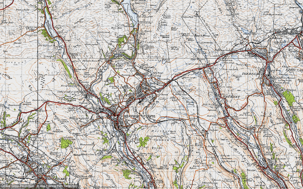 Old Map of Caeharris, 1947 in 1947