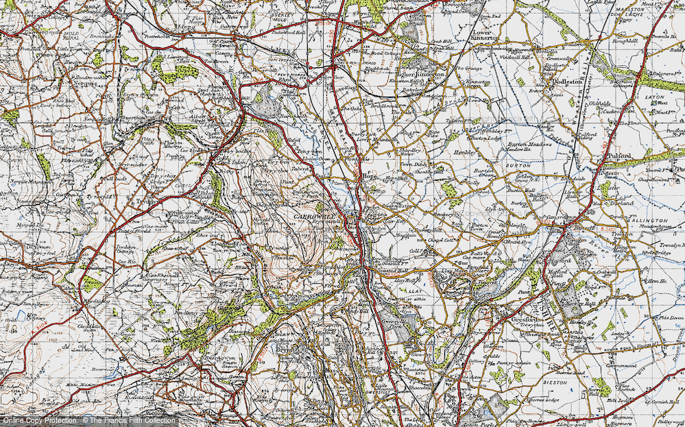 Old Map of Caergwrle, 1947 in 1947