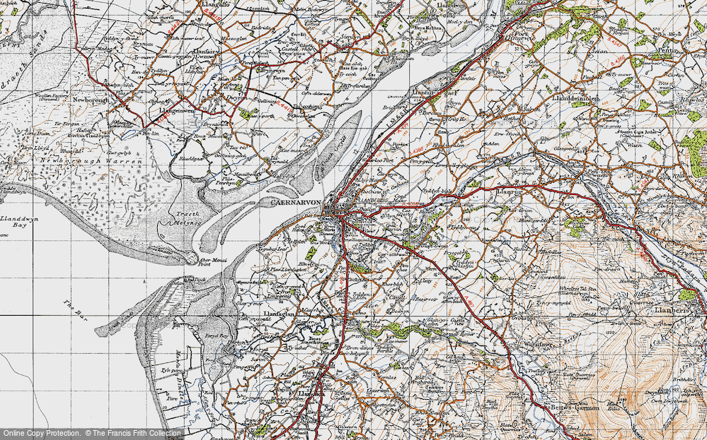 Old Map of Caernarfon, 1947 in 1947