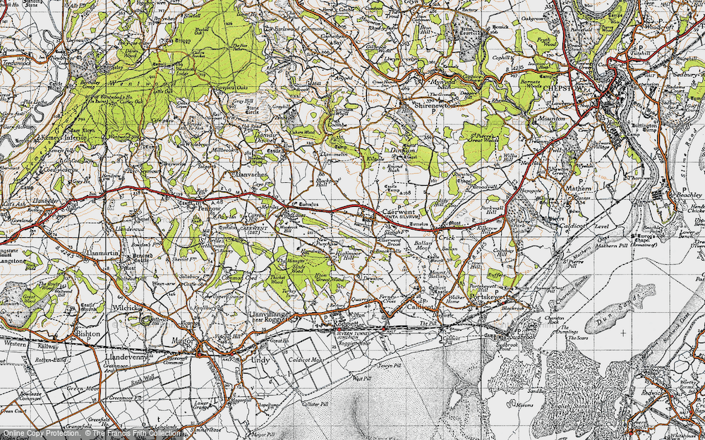 Old Map of Caerwent, 1946 in 1946