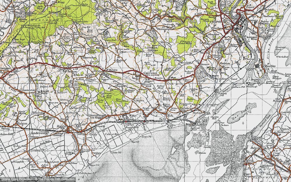 Old Map of Caerwent Brook, 1946 in 1946