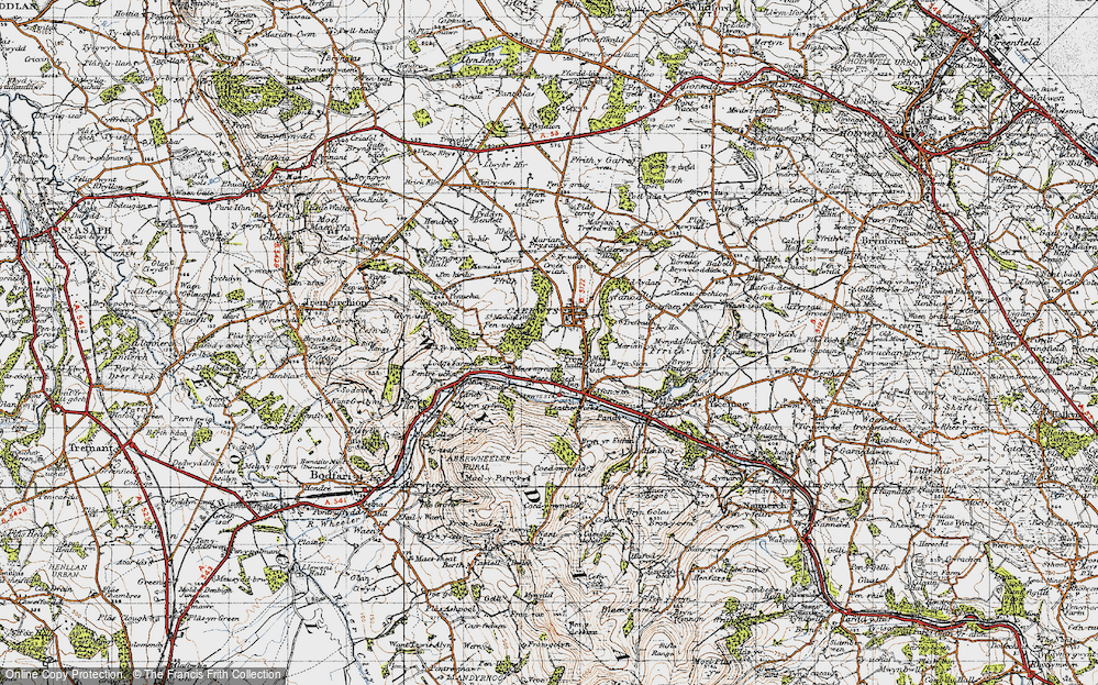 Old Map of Caerwys, 1947 in 1947