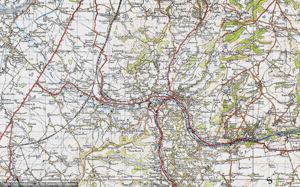 Old Map of Cainscross, 1946 in 1946