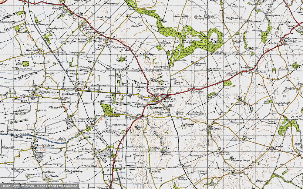 Old Map of Caistor, 1946 in 1946