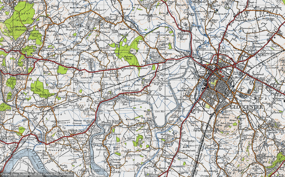 Old Map of Calcott's Green, 1947 in 1947